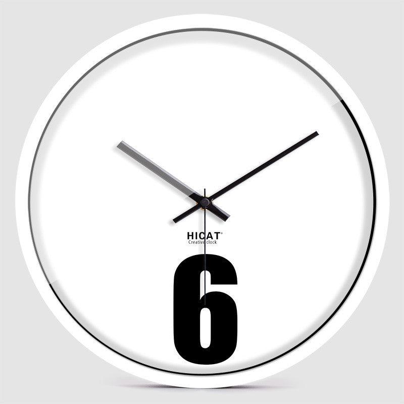 Silent Quartz Wall Clock with Creative Design - Modern Bedroom Decor