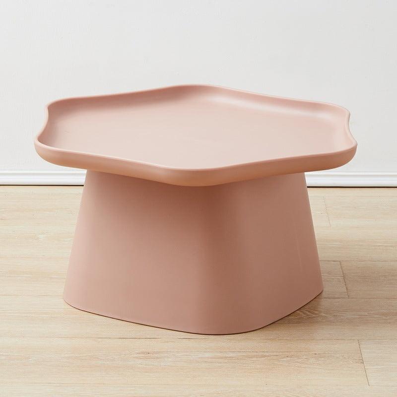 Simple Elegance Bedside Table - Contemporary Pink Lace Design