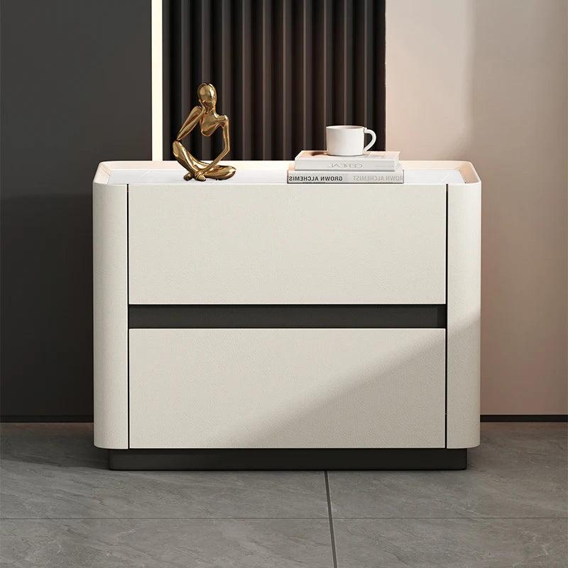 Luxury Italian Design Nightstands with Drawer - Stylish Bedside Tables for Bedroom