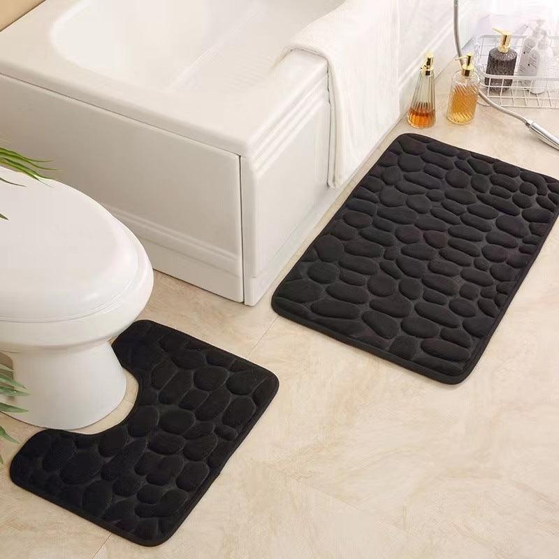 Cozy U-shaped Memory Foam Floor Mat Set - 3 Piece Pack