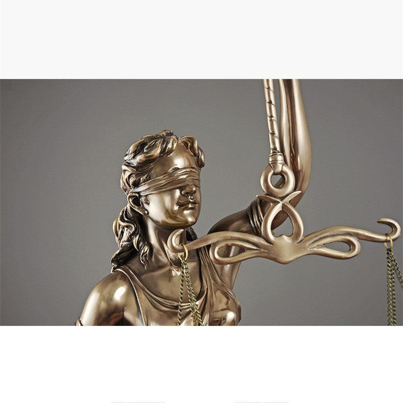 Justice Goddess Sculpture for Elegant Home Decor