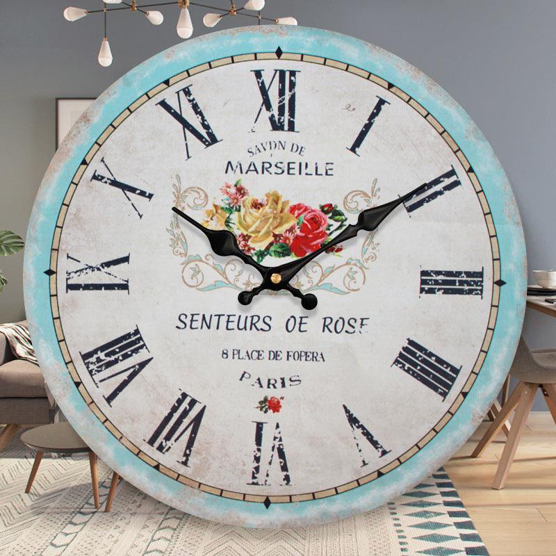 Retro Style Digital Wall Clock with MDF Material
