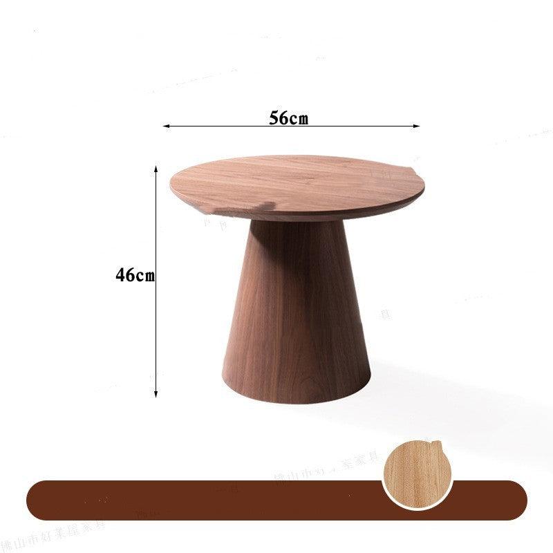 Tranquil Zen Rattan Tea Table - Japanese Style Wooden Coffee Table with Walnut Tray Surface