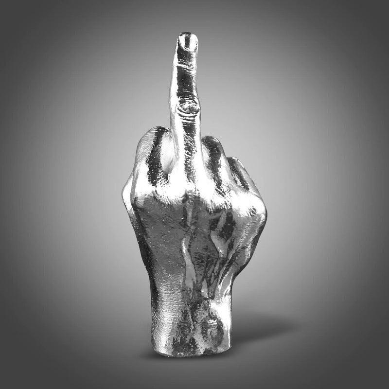 Modern Abstract Resin Finger Sculpture for Desk Decor