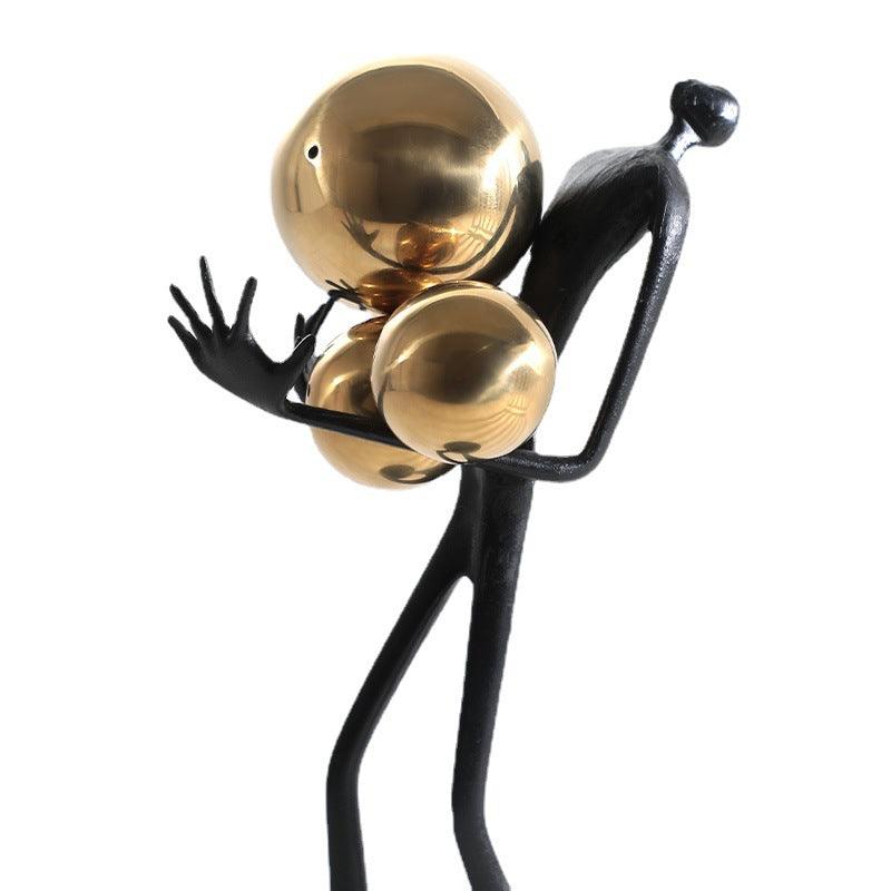 Elegant Metal Figure Sculpture for Stylish Home Decor