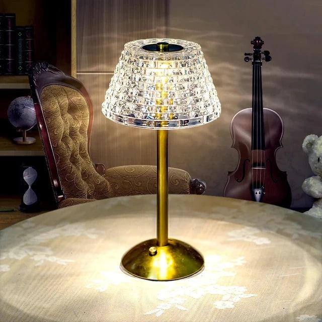 Nordic Crystal Touch-Controlled LED Table Lamp
