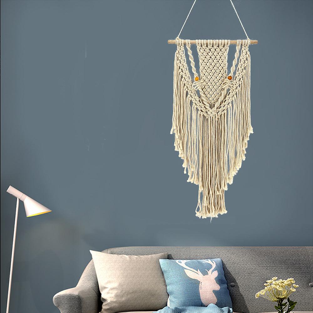 Bohemian Wooden Stick Tapestry - Home Decor Wall Hanging