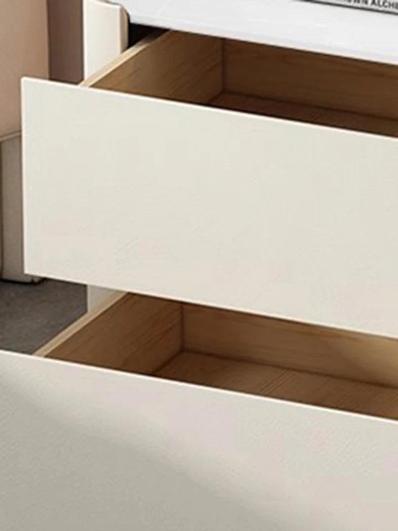 Luxury Italian Design Nightstands with Drawer - Stylish Bedside Tables for Bedroom
