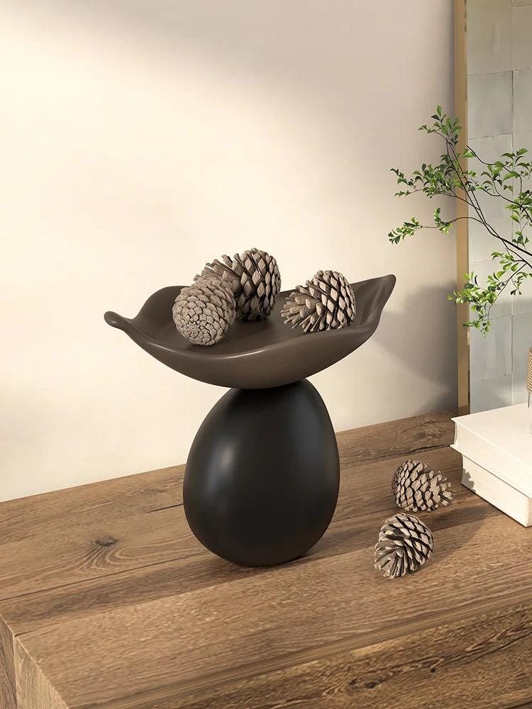 Serenity Orb Storage Sculpture - Abstract Desktop Decor