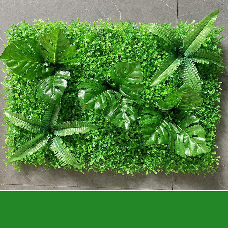 Verdant Oasis Botanical Panel - Premium Plastic Flower Wall Art