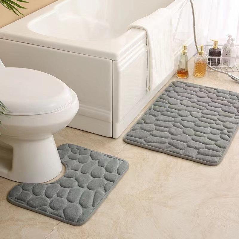 Cozy U-shaped Memory Foam Floor Mat Set - 3 Piece Pack
