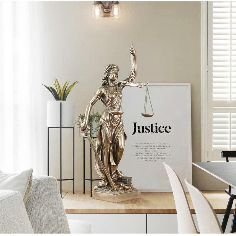 Justice Goddess Sculpture for Elegant Home Decor