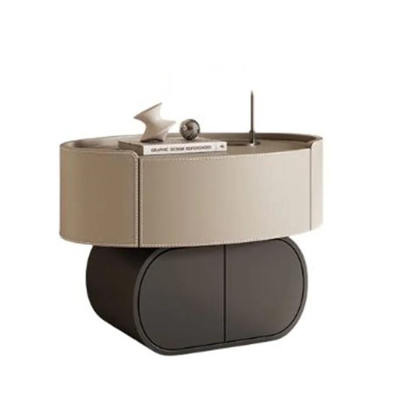 Luxury Modern Bedroom Nightstand with Drawers and Artistic Design