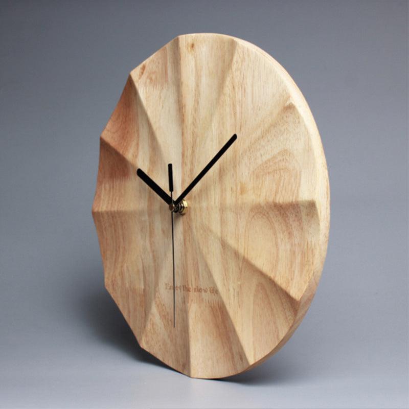 Wooden Wall Clock with Elegant Design and Precision Movement