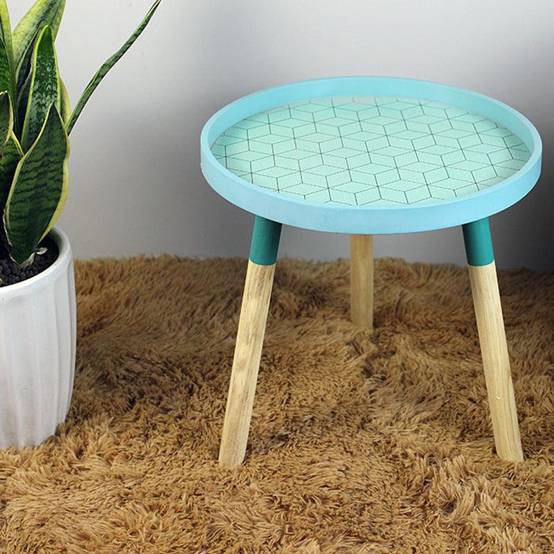 Nordic Minimalist Solid Wood Round Coffee Table