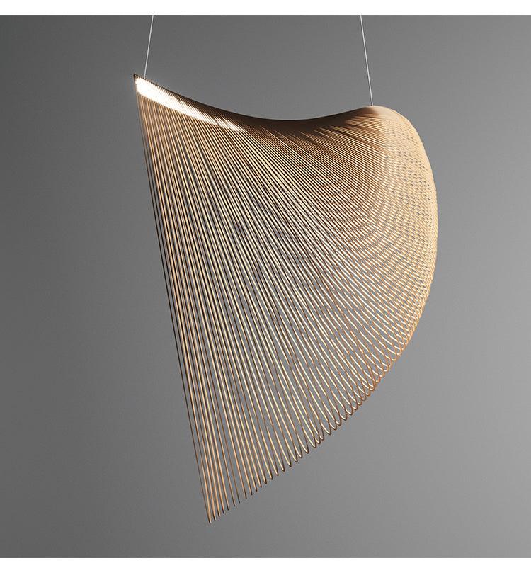 Modern Wood Chandelier Bar Table Lamp with LED Light