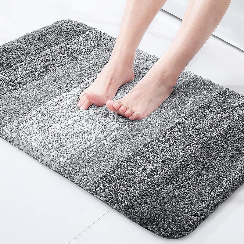 Ultra-Absorbent Microfiber Bathroom Mat Set: Stylish, Non-Slip, and Machine Washable
