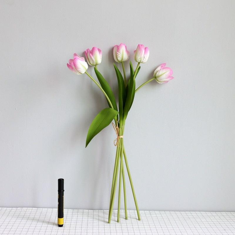 Elegant Tulip Bouquet Home Decor Set