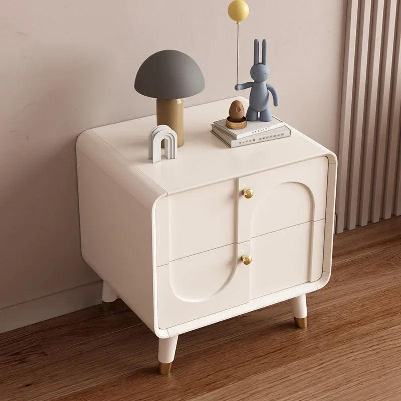 Bedroom Nightstand with Modern Design and Storage Drawers