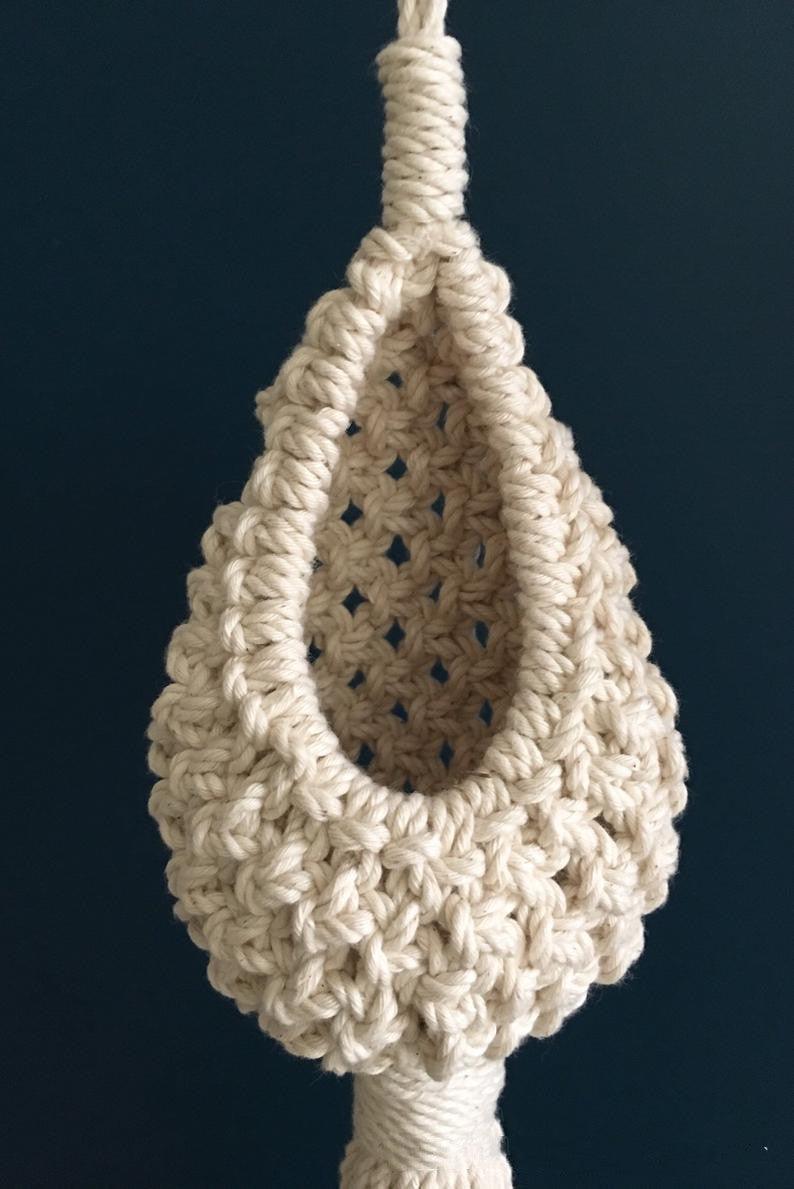 Nordic Tapestry Hand-Woven Bohemian Tapestry Tapestry Net Bag Air Pineapple Flower Basket Ins Wind Tapestry