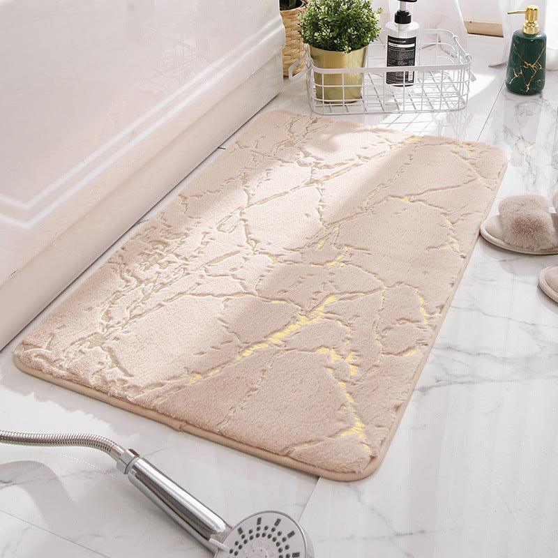 Luxurious Rabbit Fur Floor Mat - Modern Chinese Style Series - Machine Washable - Multiple Sizes and Colors - Perfect for Any Room