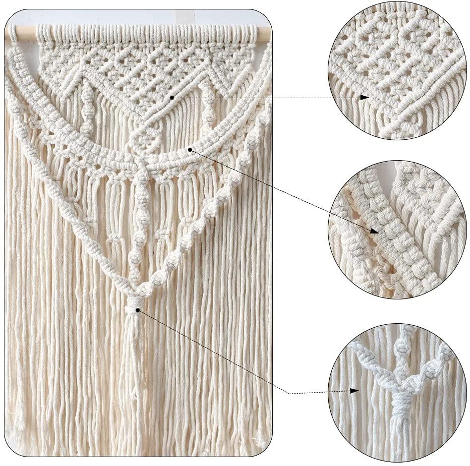 Macrame Wall Hanging Woven Tapestry - Boho Wall Decor