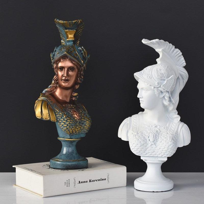 Athena Greek Goddess Wisdom Sculpture Ornament for Home Decor