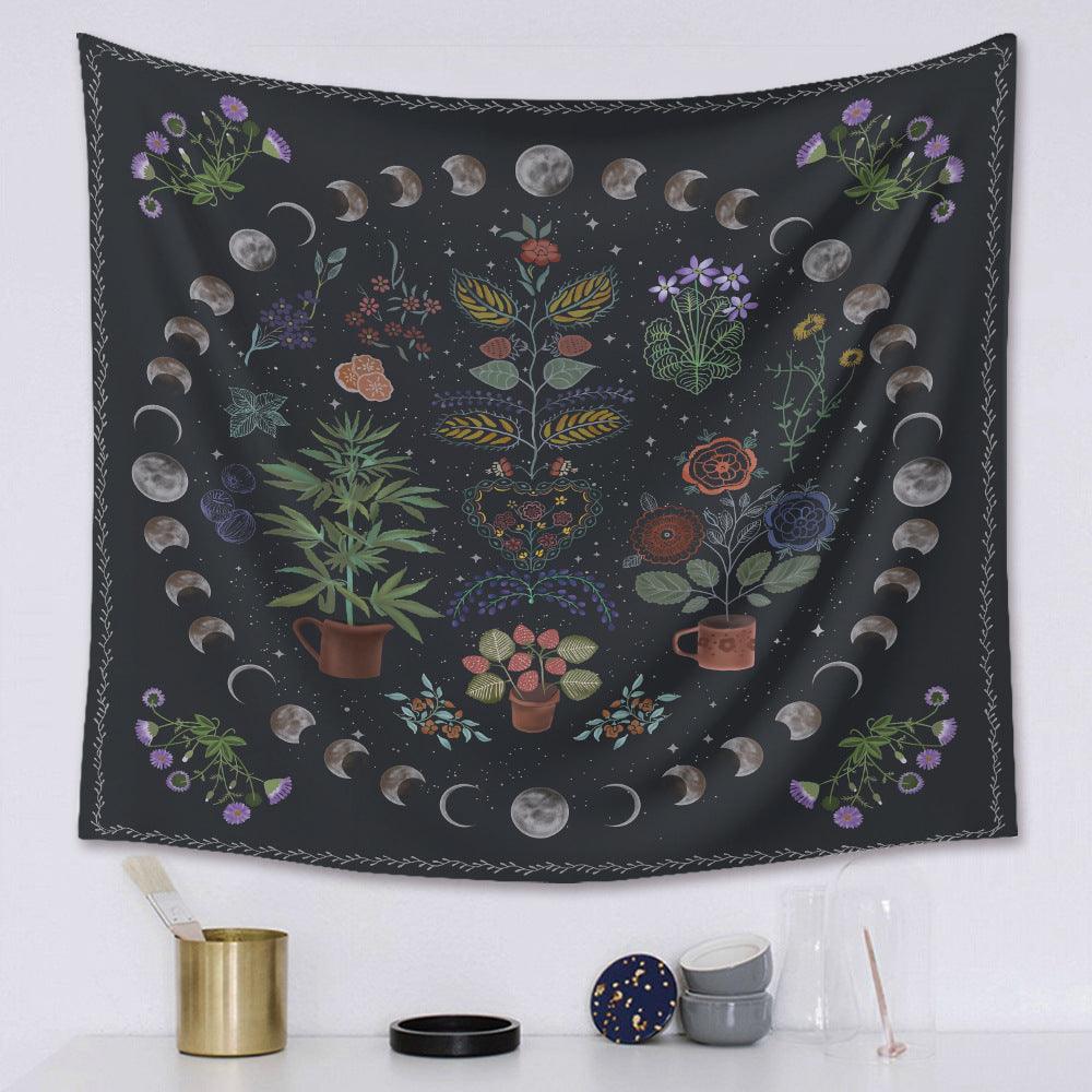 Mystic Moon Tarot Tapestry: Celestial Wall Art
