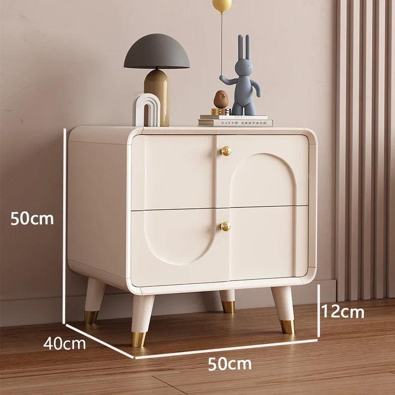 Bedroom Nightstand with Modern Design and Storage Drawers
