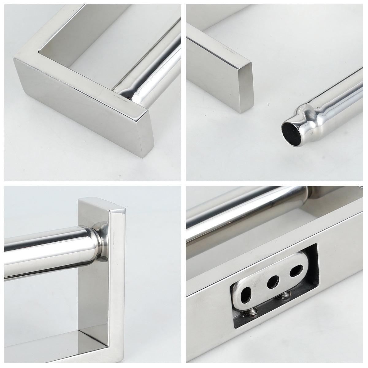 Modern 304 Stainless Steel Toilet Paper Holder with Retractable Feature