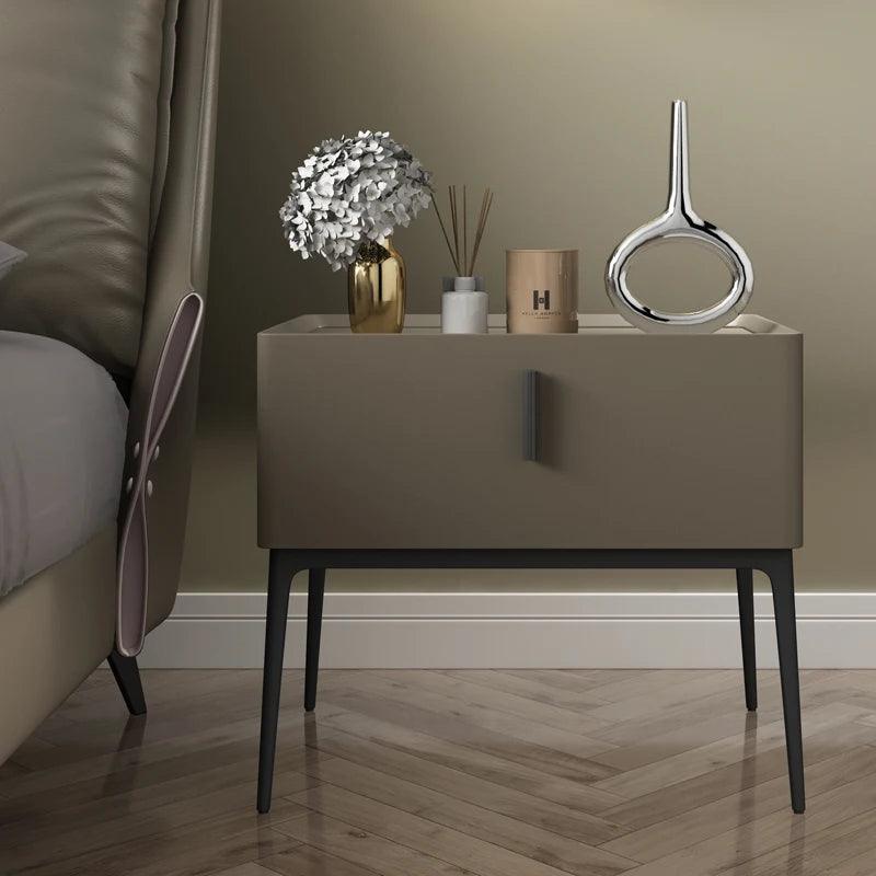 Nordic Style Minimalist Nightstands Set for Bedroom - Wooden Drawer Organizers