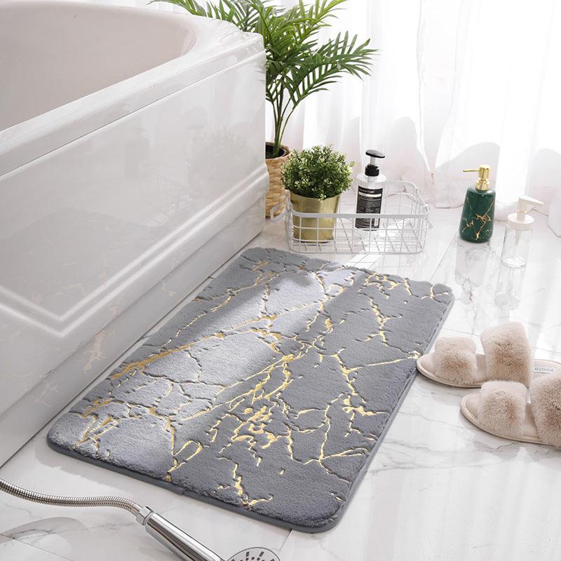 Luxurious Rabbit Fur Floor Mat - Modern Chinese Style Series - Machine Washable - Multiple Sizes and Colors - Perfect for Any Room