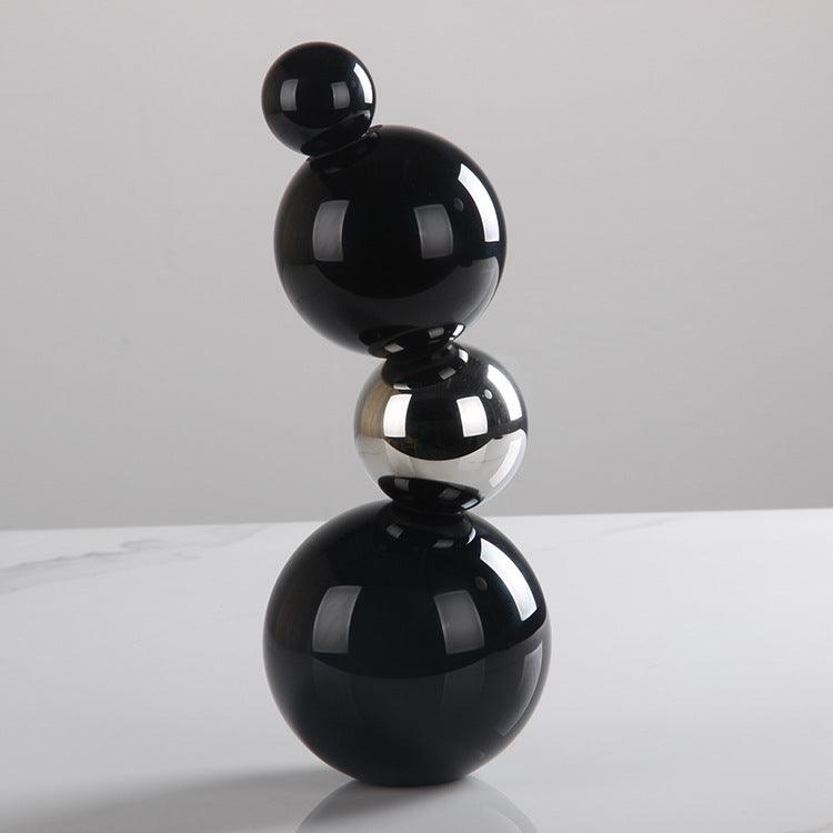Modern Crystal Geometric Desktop Sculpture - Elegant Home Decor Piece