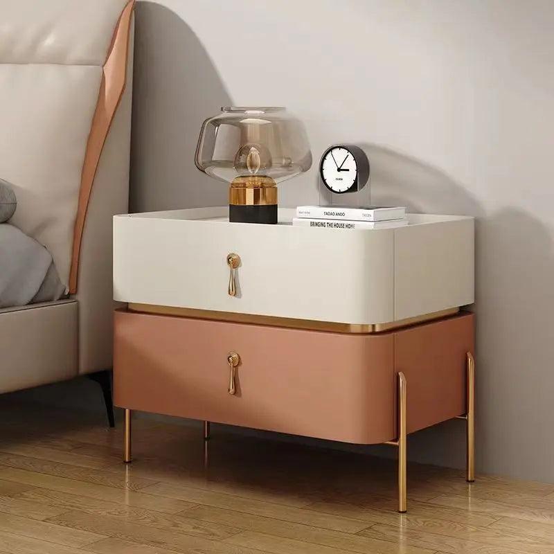 Nightstands Console Drawer Set with Unique Italian Design