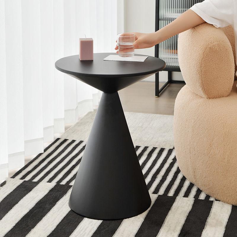 Marble Top Round Side Table - Elegant Living Room Accent Piece