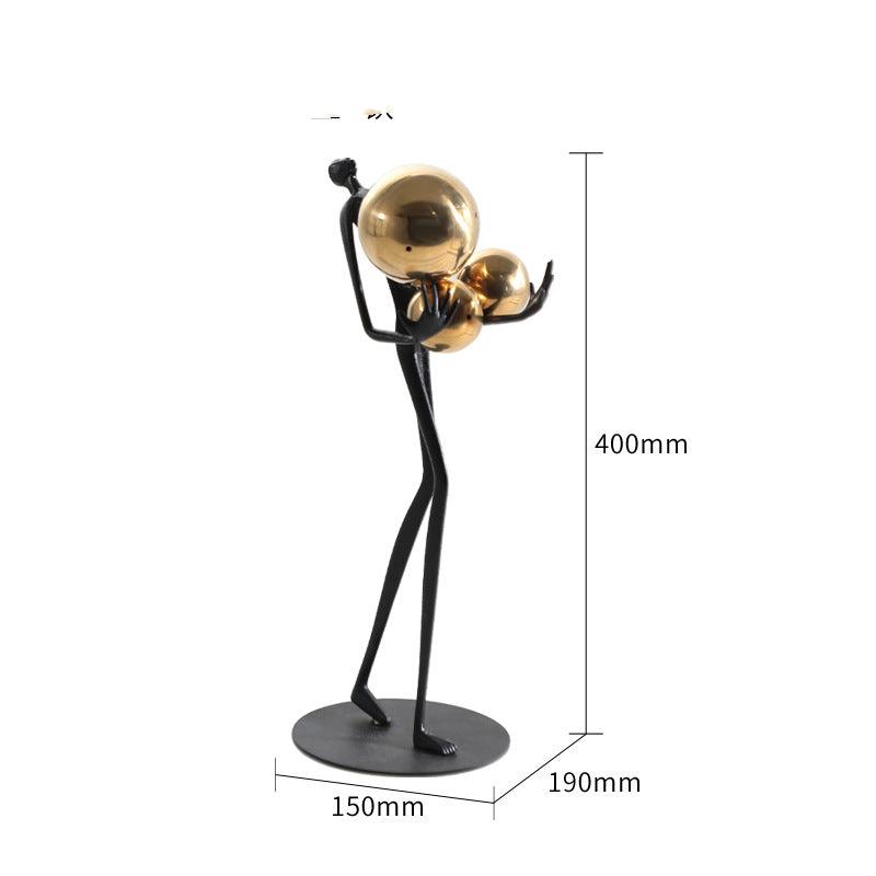 Elegant Metal Figure Sculpture for Stylish Home Decor