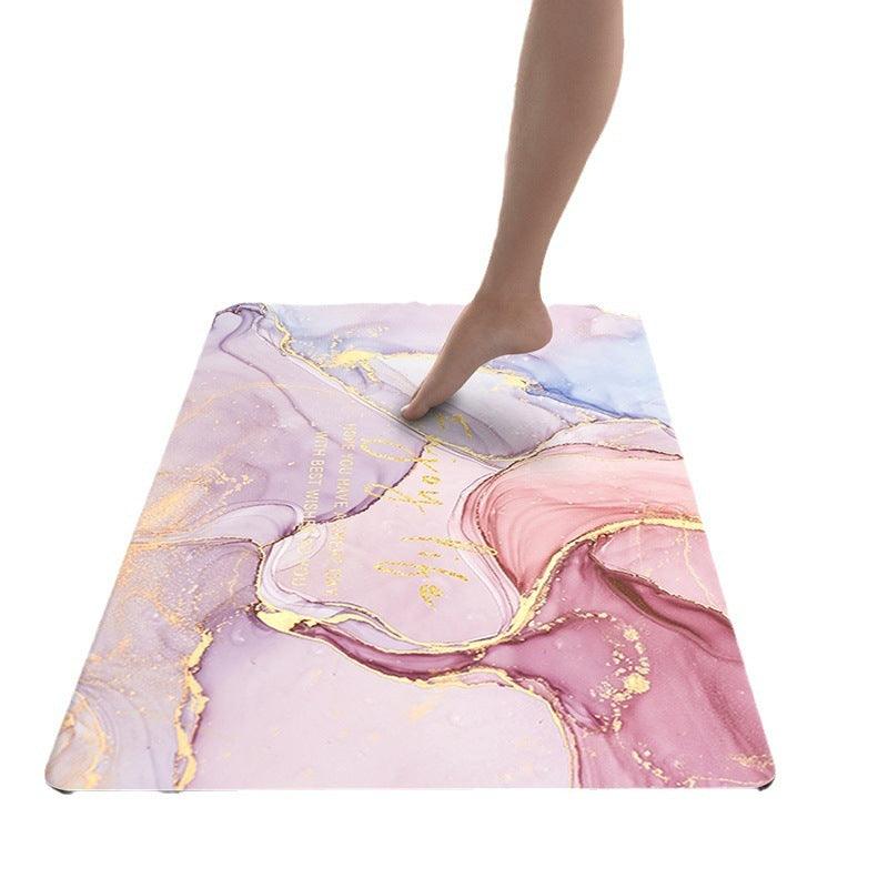 Marbling Bathroom Entrance Absorbent Floor Mat Household Quick-drying Diatom Ooze Floor Mat