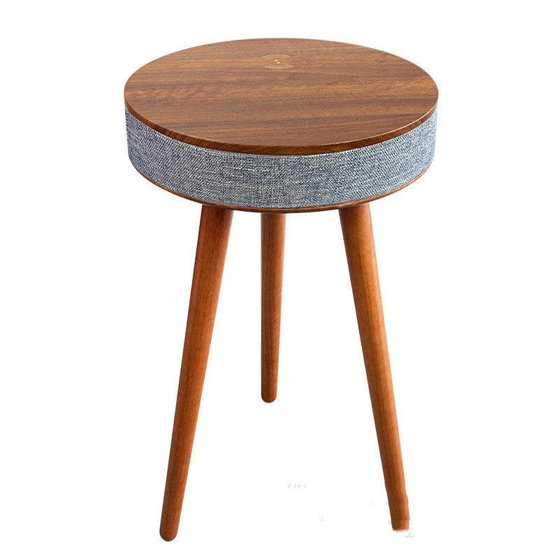 Wireless Charging Marble Coffee Table with Bluetooth Speaker
