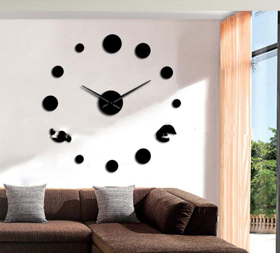 Creative DIY Stereo Wall Clock Kit - Modern Home Decor Piece