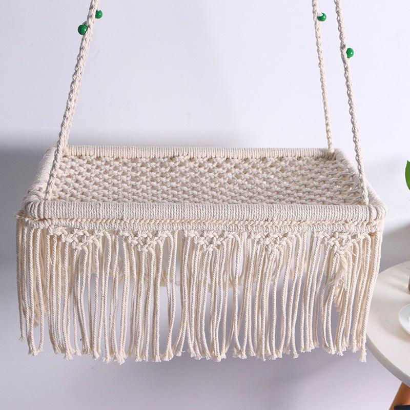 Lace Cat Bed Swing Tapestry Pet Bed Cotton Rope Swing Chair