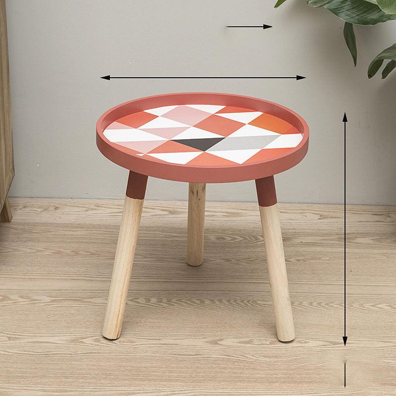 Nordic Minimalist Solid Wood Round Coffee Table