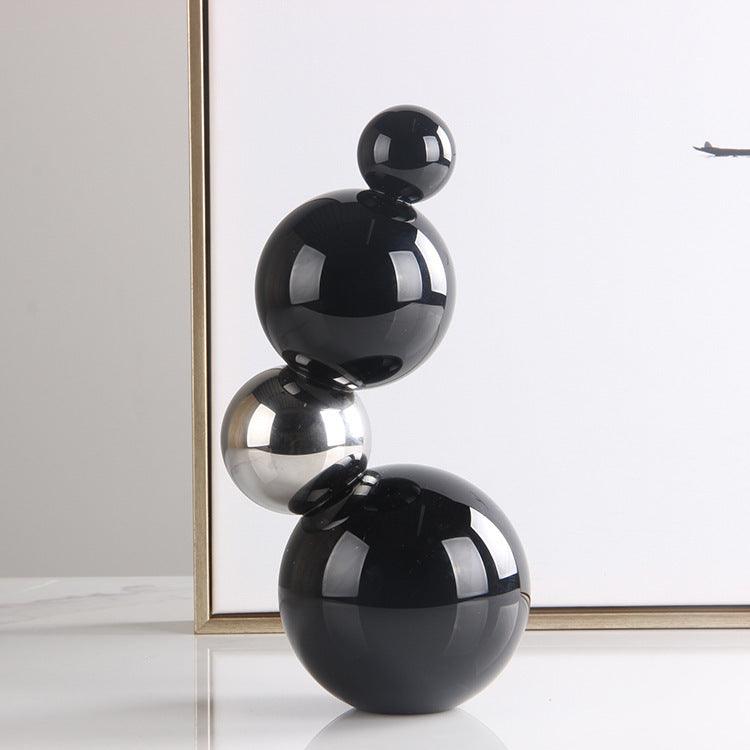Modern Crystal Geometric Desktop Sculpture - Elegant Home Decor Piece