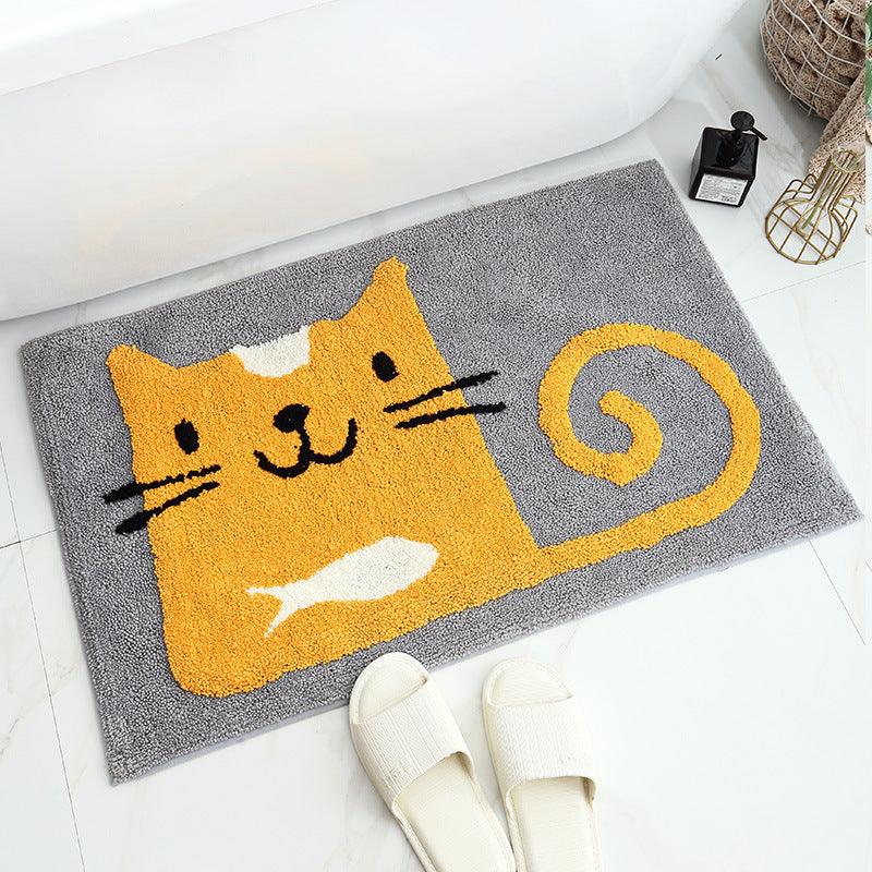 Bathroom floor mat