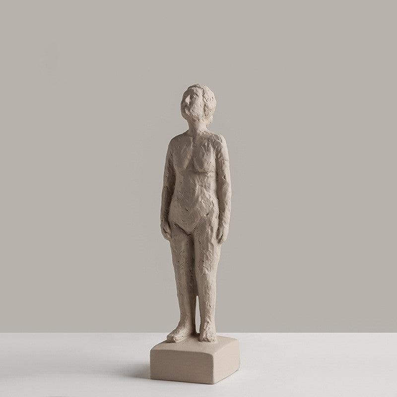 Nordic Style Ceramic Blessing Art Sculpture - Reading Woman Body, Standing Woman Body, Bubble Bubble Child, Cozy Woman Body, Shouting Child, Looking Up at Child