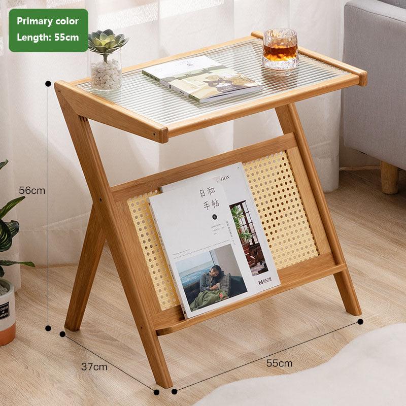 Modern Bamboo Japanese Style Tea Table - Multifunctional Storage Furniture