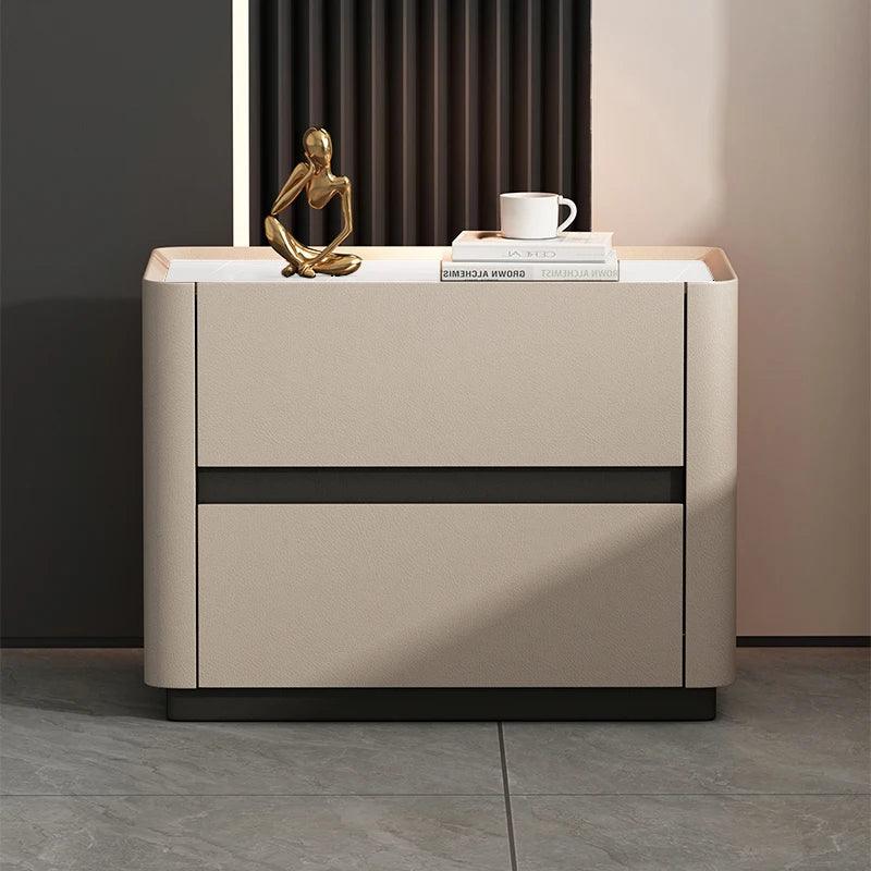 Luxury Italian Design Nightstands with Drawer - Stylish Bedside Tables for Bedroom