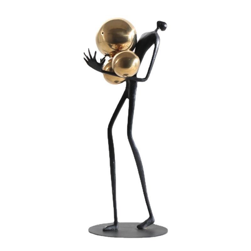 Elegant Metal Figure Sculpture for Stylish Home Decor