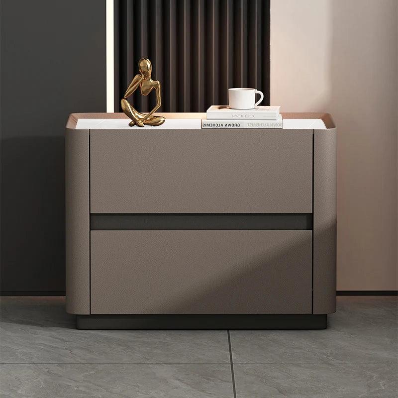 Luxury Italian Design Nightstands with Drawer - Stylish Bedside Tables for Bedroom