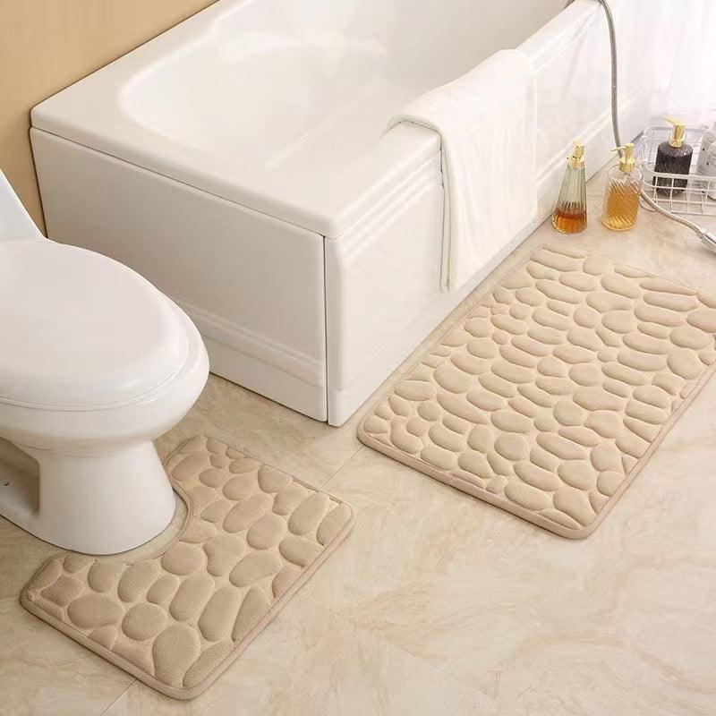 Cozy U-shaped Memory Foam Floor Mat Set - 3 Piece Pack