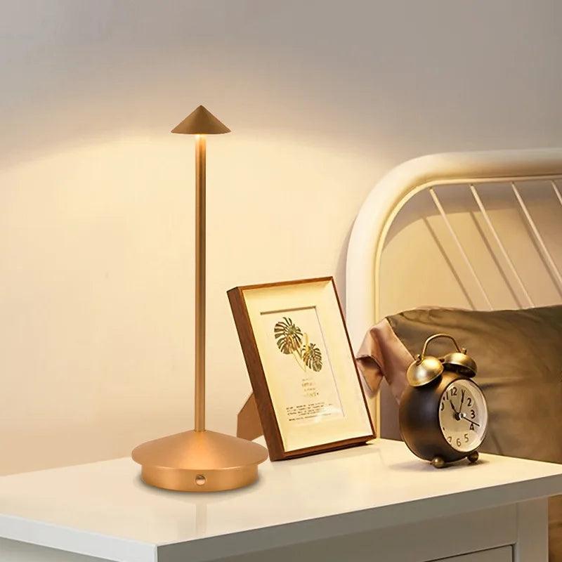 Touch-Sensitive LED Wireless Table Lamp for Home | Rechargeable Night Light